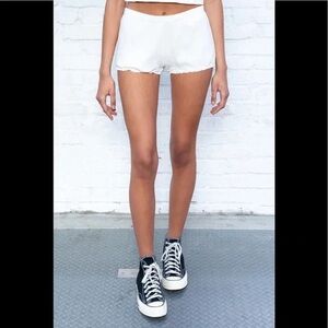 Brandy Melville High Waist White Shorts